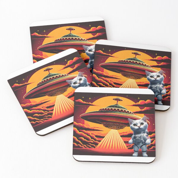 Item preview, Cat Ufo Selfie, Cat Selfie With Flying Saucer Funny Cat designed and sold by Mayalogo.