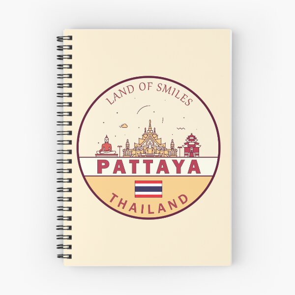 Item preview, Pattaya Thailand City Skyline Emblem designed and sold by KrisSidDesigns.