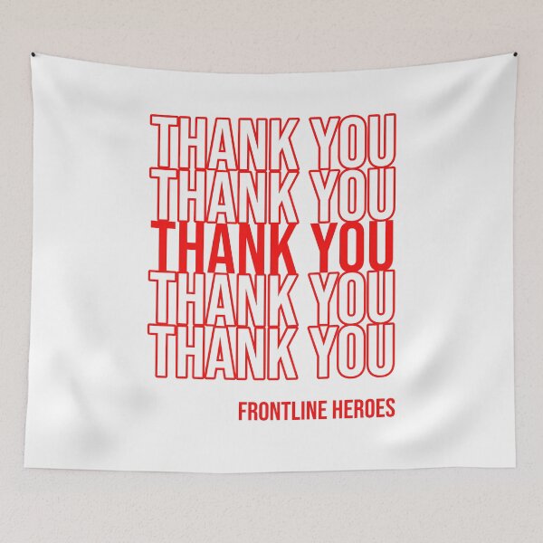 Item preview, Thank You Frontline Heroes Healthcare Essential Workers designed and sold by StudioTina.