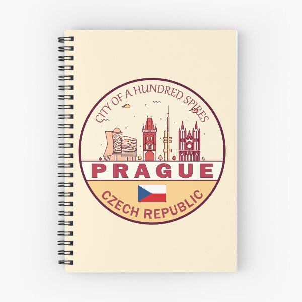 Item preview, Prague Czech Republic City Skyline Emblem designed and sold by KrisSidDesigns.