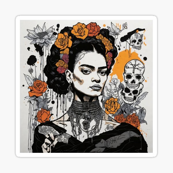 Aperçu de l'œuvre Frida Khalo "Art Graffity"- 2 créée et vendue par vsartmaking.
