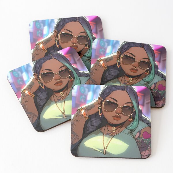 Item preview, Cute Chubby Septum Pierced Street Fashion Anime Girl designed and sold by bubblegoth.