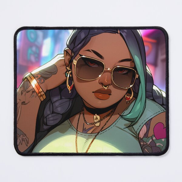 Item preview, Cute Chubby Septum Pierced Street Fashion Anime Girl designed and sold by bubblegoth.