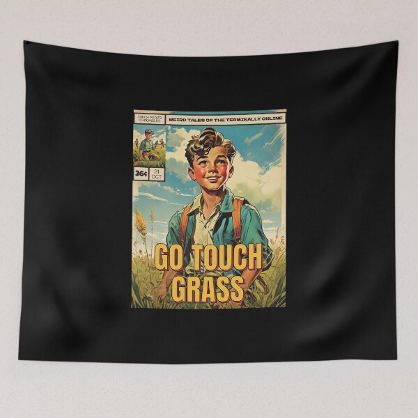 Item preview, Go Touch Grass - Vintage Retro Comic Book Cover Art Style designed and sold by thecatcouch.