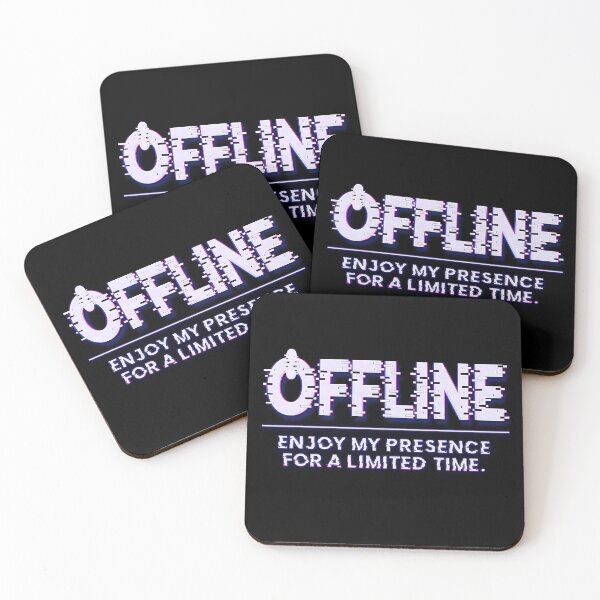 Item preview, Offline Enjoy my presence for a limited time, Funny Gamer Gifts designed and sold by momoworlddesign.