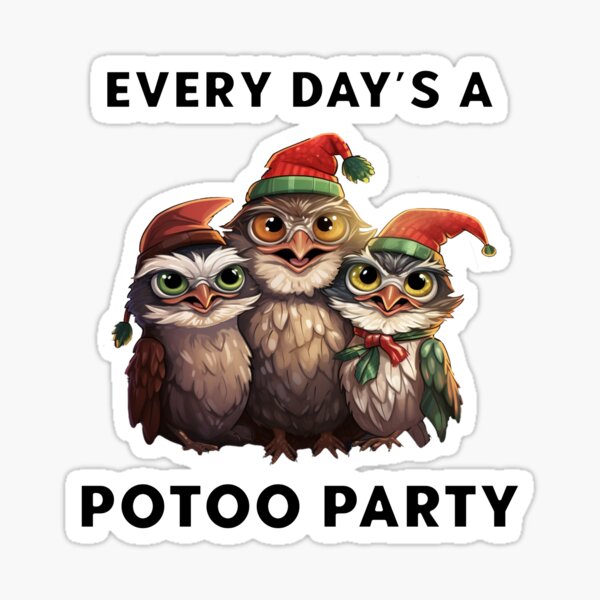 Item preview, Cute Funny Potoo Bird Christmas Gifts designed and sold by Saltycrowshop.