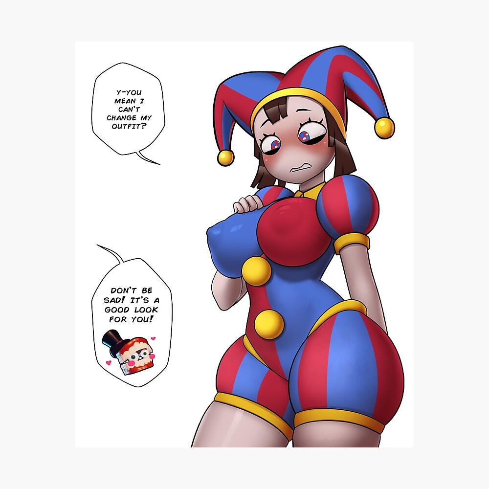 Pomni [The Amazing Digital Circus] Soft NSFW + Speech Bubbles 