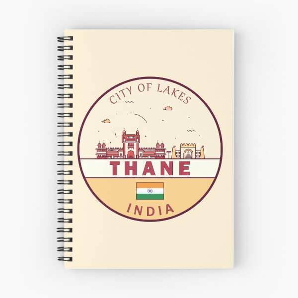 Item preview, Thane India City Skyline Emblem designed and sold by KrisSidDesigns.