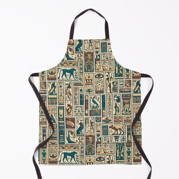 Item preview, Egyptian Hieroglyph Pattern Tile designed and sold by Doddlaix.