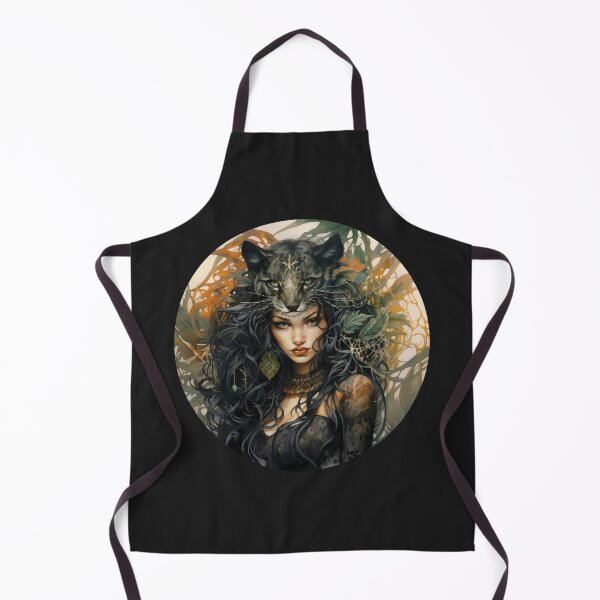 Item preview, Portrait of a beautiful woman big cat designed and sold by Andrea-Design.