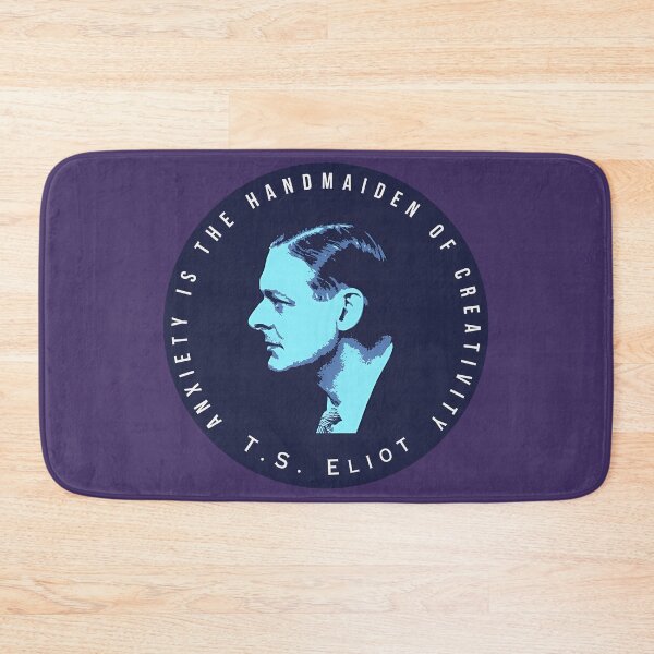 Item preview,  T.S. Eliot portrait and quote: Anxiety is the handmaiden of creativity designed and sold by artbleed.