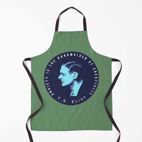 Item preview, T.S. Eliot portrait and quote: Anxiety is the handmaiden of creativity designed and sold by artbleed.