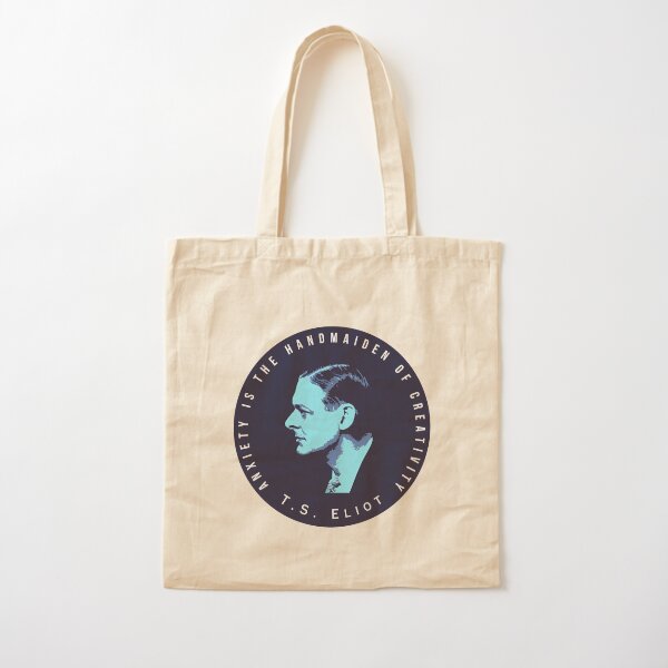 Item preview,  T.S. Eliot portrait and quote: Anxiety is the handmaiden of creativity designed and sold by artbleed.