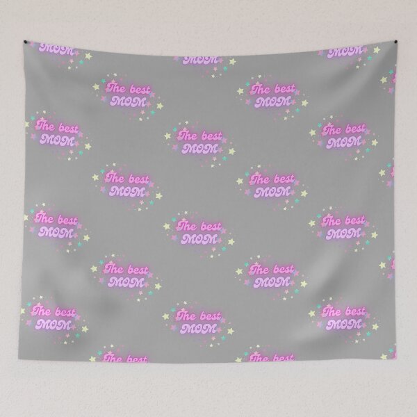 Item preview, The best mom with colorful stars  designed and sold by IvonneDesigns.