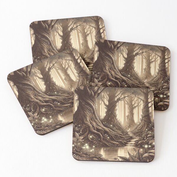 Item preview, Whispers of Lights in the Enchanted Forest designed and sold by PictorialWhimsy.