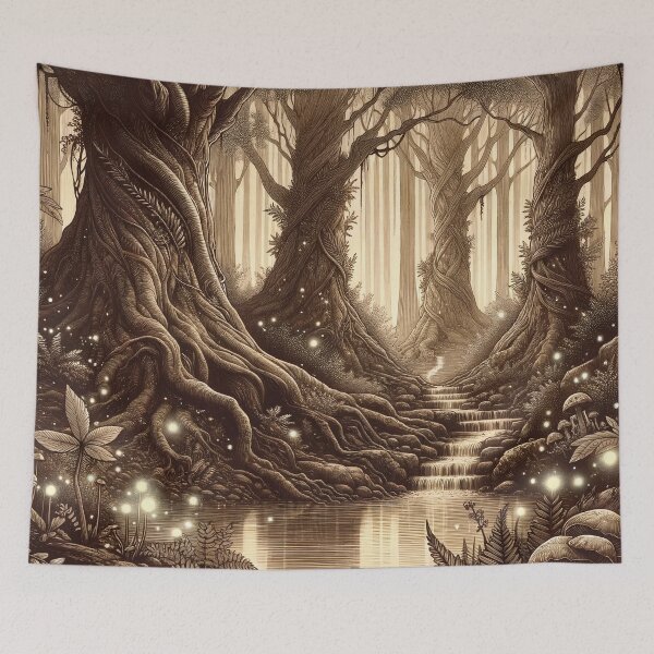 Item preview, Whispers of Lights in the Enchanted Forest designed and sold by PictorialWhimsy.