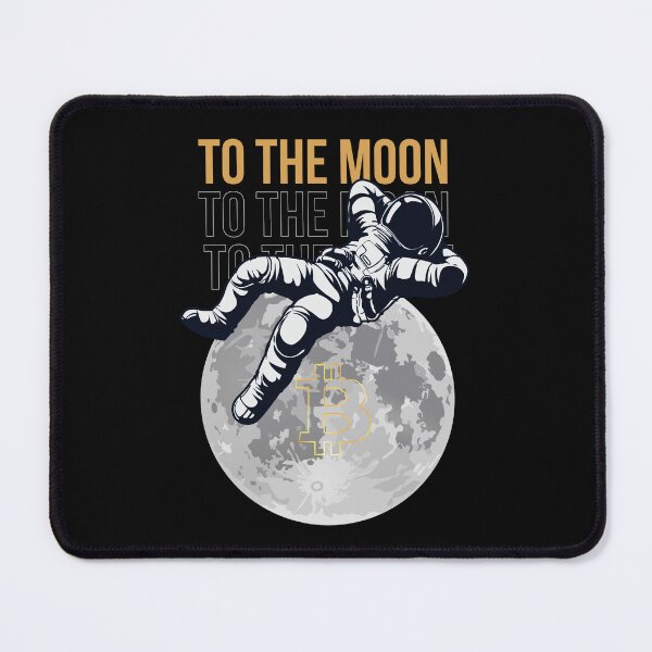 Item preview, Reaching the moon after buying bitcoin designed and sold by Bitcoinfan.