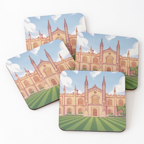 Item preview, Corpus Christi College Cambridge University Colourful Illustration designed and sold by drawingcam.