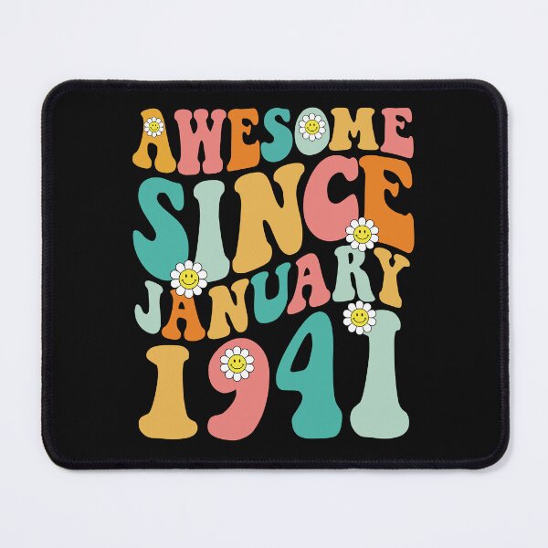 Item preview, Awesome Since January 1941 | Made In 1941 | Retro Groovy Birthday designed and sold by Christina-grich.