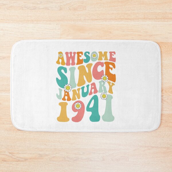 Item preview, Awesome Since January 1941 | Made In 1941 | Retro Groovy Birthday designed and sold by Christina-grich.