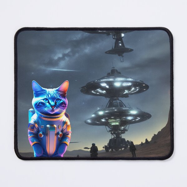 Item preview, Cat Ufo Selfie, Cat Selfie With Flying Saucer Funny Cat designed and sold by Mayalogo.