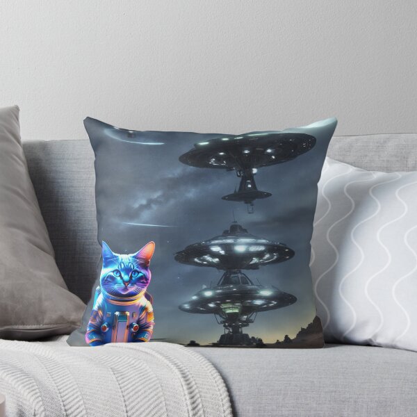 Item preview, Cat Ufo Selfie, Cat Selfie With Flying Saucer Funny Cat designed and sold by Mayalogo.