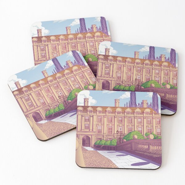 Item preview, Clare College Cambridge University Colourful Illustration designed and sold by drawingcam.