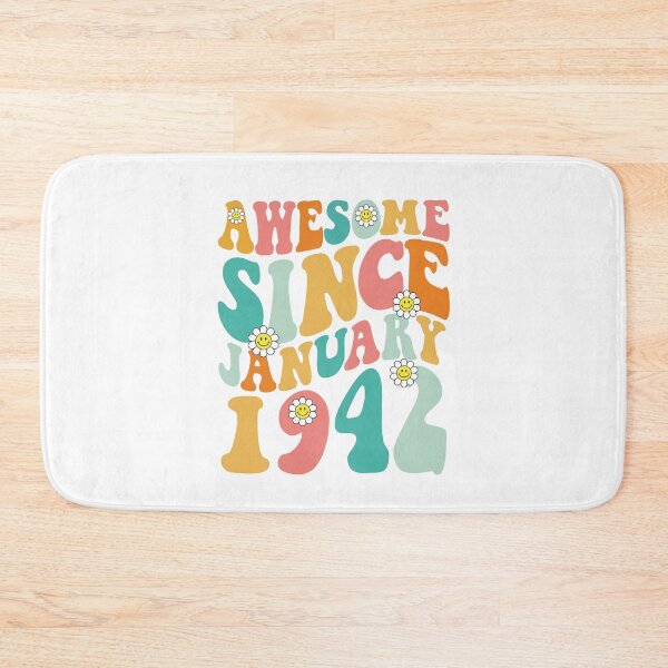 Item preview, Awesome Since January 1942 | Made In 1942 | Retro Groovy Birthday designed and sold by Christina-grich.