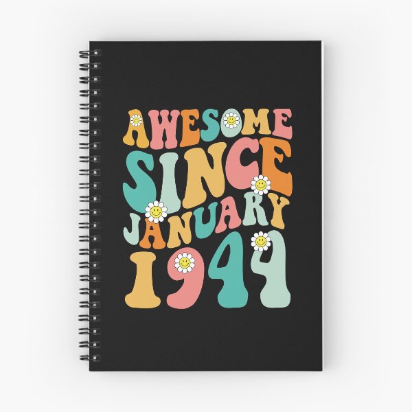 Item preview, Awesome Since January 1944 | Made In 1944 | Retro Groovy Birthday designed and sold by Christina-grich.
