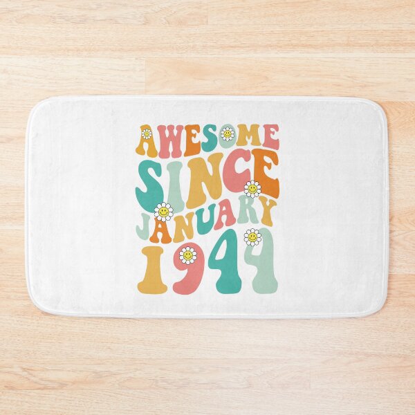 Item preview, Awesome Since January 1944 | Made In 1944 | Retro Groovy Birthday designed and sold by Christina-grich.