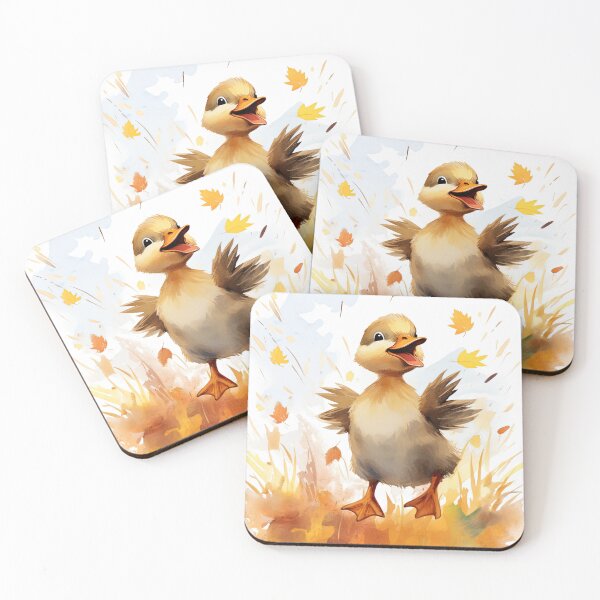 Item preview, Whimsical Autumn: Nature's Playtime - Duckling designed and sold by KieraJewel.