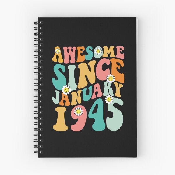 Item preview, Awesome Since January 1945 | Made In 1945 | Retro Groovy Birthday designed and sold by Christina-grich.