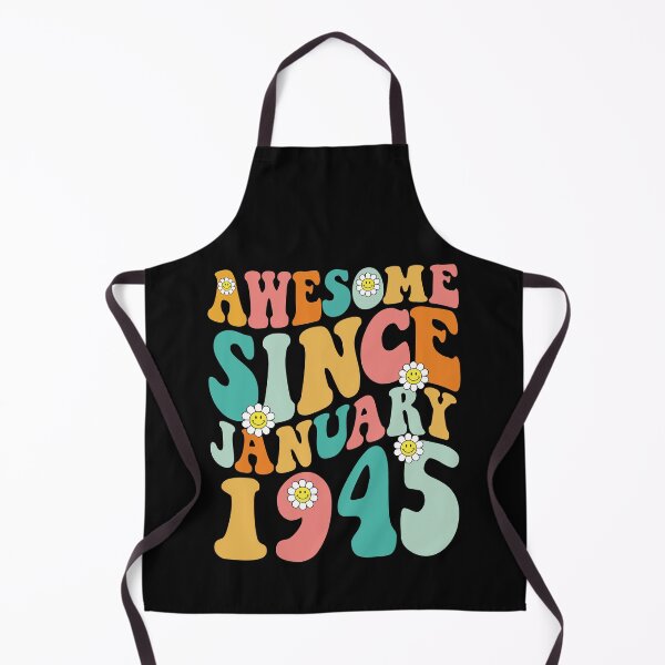 Item preview, Awesome Since January 1945 | Made In 1945 | Retro Groovy Birthday designed and sold by Christina-grich.