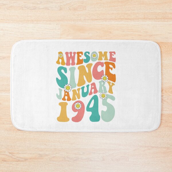 Item preview, Awesome Since January 1945 | Made In 1945 | Retro Groovy Birthday designed and sold by Christina-grich.