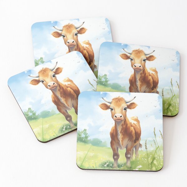 Item preview, Friendly cow designed and sold by cute-animals99.