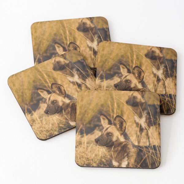 Item preview, Two Wild Dogs looking in the Distance  designed and sold by Made-by-bella.
