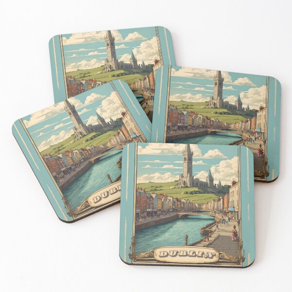 Item preview, Dublin Vintage Retro Poster: Experience Ireland's Charm designed and sold by Ceemko's Vintage Corner.