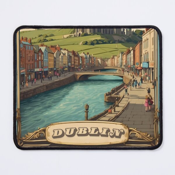Item preview, Dublin Vintage Retro Poster: Experience Ireland's Charm designed and sold by Ceemko's Vintage Corner.