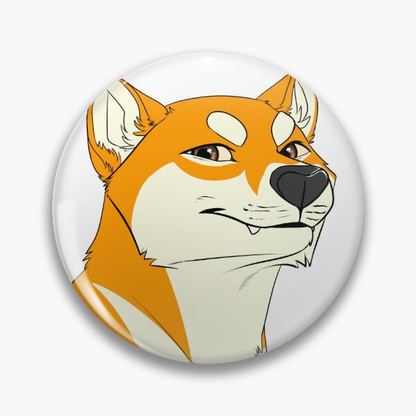 Aperçu de l'œuvre Shiba Inu (rouge) Sticker créée et vendue par CosmicFatality.