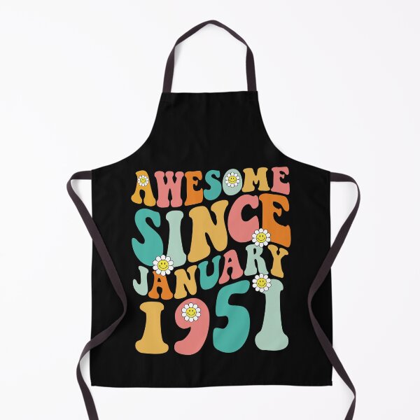 Item preview, Awesome Since January 1951 | Made In 1951 | Retro Groovy Birthday designed and sold by Christina-grich.