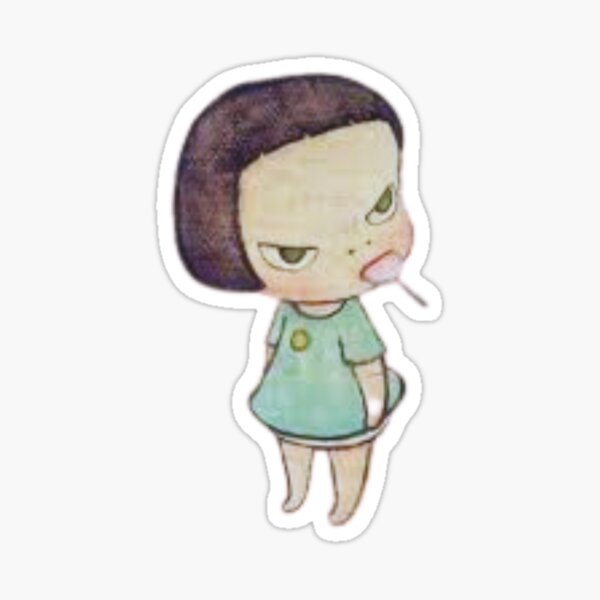 Item preview, Smoking Girl yoshimoto Nara cute baby designed and sold by kawini.