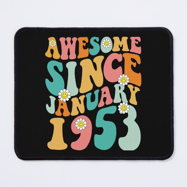 Item preview, Awesome Since January 1953 | Made In 1953 | Retro Groovy Birthday designed and sold by Christina-grich.