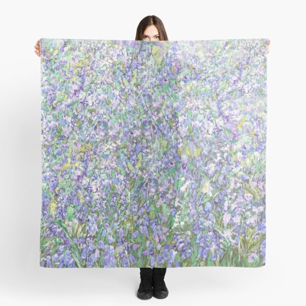 Item preview, English bluebell field oil painting  designed and sold by ColorandColor.