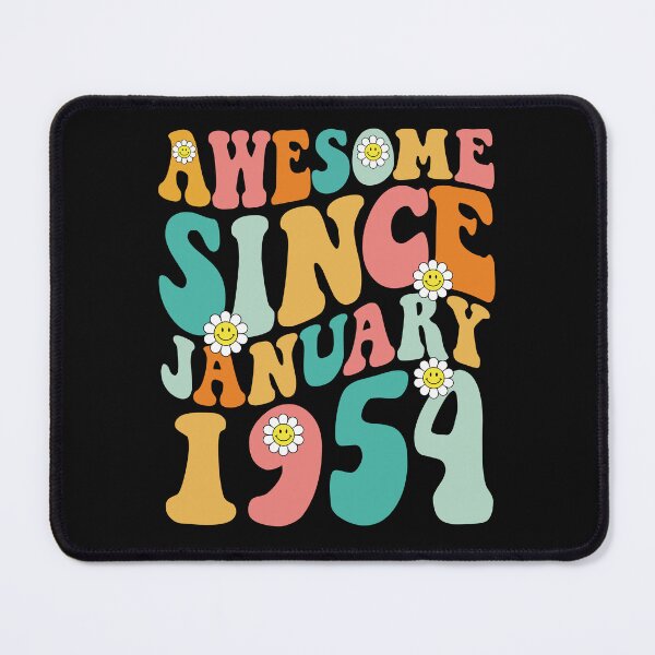 Item preview, Awesome Since January 1954 | Made In 1954 | Retro Groovy Birthday designed and sold by Christina-grich.