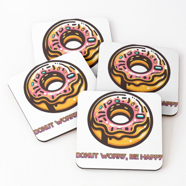 Item preview, Donut Worry, Be Happy designed and sold by Gulyabani.