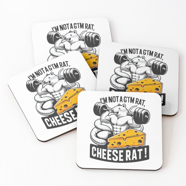 Item preview, I'm not a Gym Rat, I'm a Cheese Rat! designed and sold by Gulyabani.