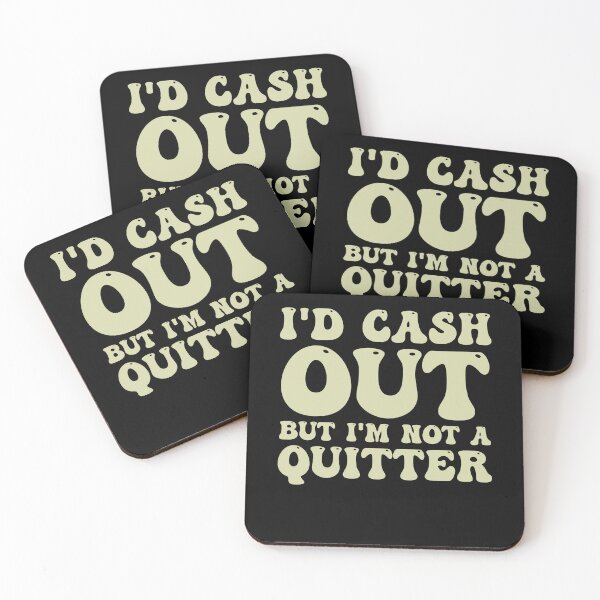 Item preview, I'D Cash Out But I'm Not A Quitter Funny Casino Gambling Raglan designed and sold by Amineharoni.