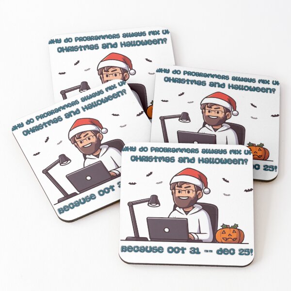 Item preview, Why Do Programmers Always Mix up Christmas and Halloween? designed and sold by Gulyabani.