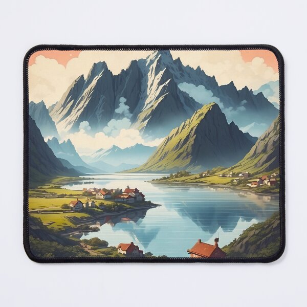 Item preview, Lofoten Vintage Retro Poster: Explore Norway's Coastal Beauty designed and sold by Ceemko's Vintage Corner.