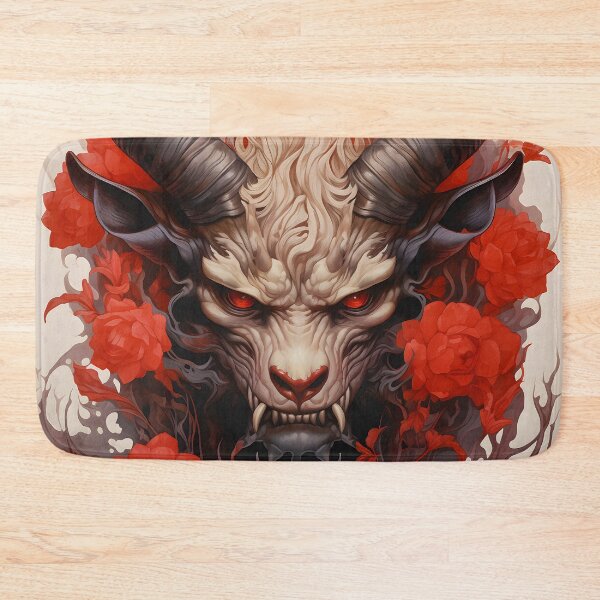 Item preview, Sinister Horned Demon with Red Roses designed and sold by soulofalion.